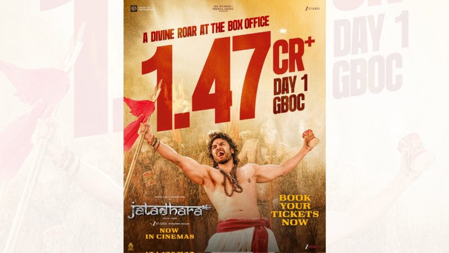 ज़ी स्टूडियोज़ और प्रेरणा अरोड़ा की ‘जटाधारा’ ने पहले दिन ₹1.47 करोड़ की शानदार ओपनिंग के साथ बॉक्स ऑफिस पर बनाई मजबूत पकड़