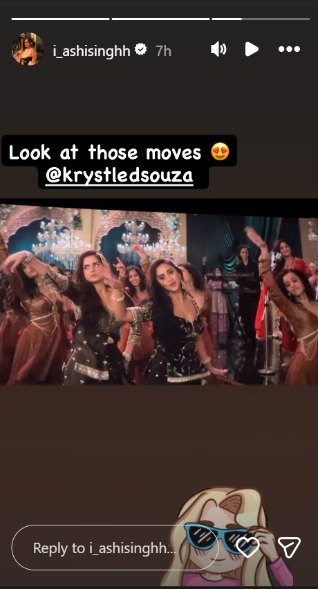 शरारत गाने में क्रिस्टल डिसूजा ने स्क्रीन पर लगाई आग; आशी सिंह उनकी तारीफ करना बंद नहीं कर रही हैं 61140