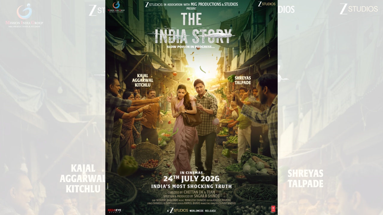 'द इंडिया स्टोरी' का एक और दमदार पोस्टर हुआ रिलीज़; काजल अग्रवाल और श्रेयस तलपड़े का सामना गुस्साई भीड़ से